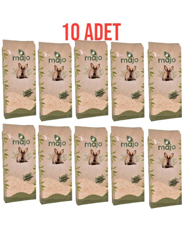 Majo Tavşan Hamster Ginepig Ve Kemirgen Tozsuz Çam Talaşı 10 Adet 15lt Sıkıştırılmış Paket