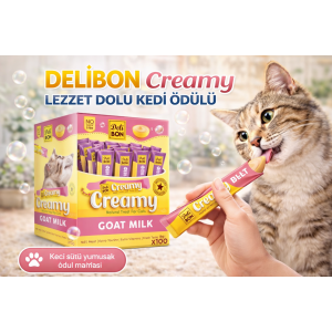 Delibon Krema Kedi Ödül Maması 15g 1 Adet Keçi Sütlü