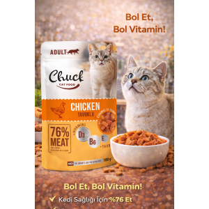 Chuck Pouches Yetişkin Tavuklu 100 gr