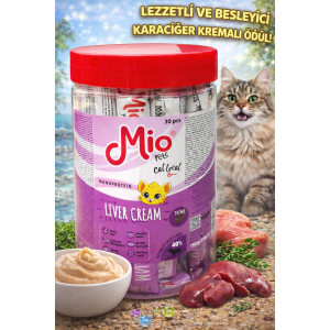 MİO KEDİ ÖDÜL KREMA- CİĞERLİ 15 g x 30