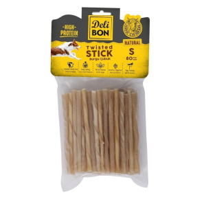 Delibon Burgu Çubuk Köpek Ödül Maması İnce 80 Adet Natürel