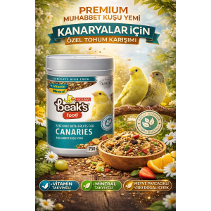 BEAKS MEYVELİ KANARYA YEMİ 750 GR - 01